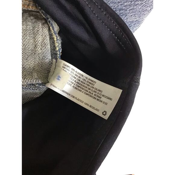 Isabel Maternity Jeans Sz. 10 NWT Blue Vintage Straight Crossover Panel - Picture 6 of 8